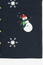 Vintage Croft & Barrow Snowmen & Snowflakes Ugly Christmas Vest (1990s)