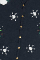 Vintage Croft & Barrow Snowmen & Snowflakes Ugly Christmas Vest (1990s)