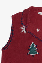 Vintage NorthCrest Snowman Ugly Christmas Vest (1990s)