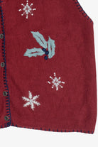Vintage NorthCrest Snowman Ugly Christmas Vest (1990s)