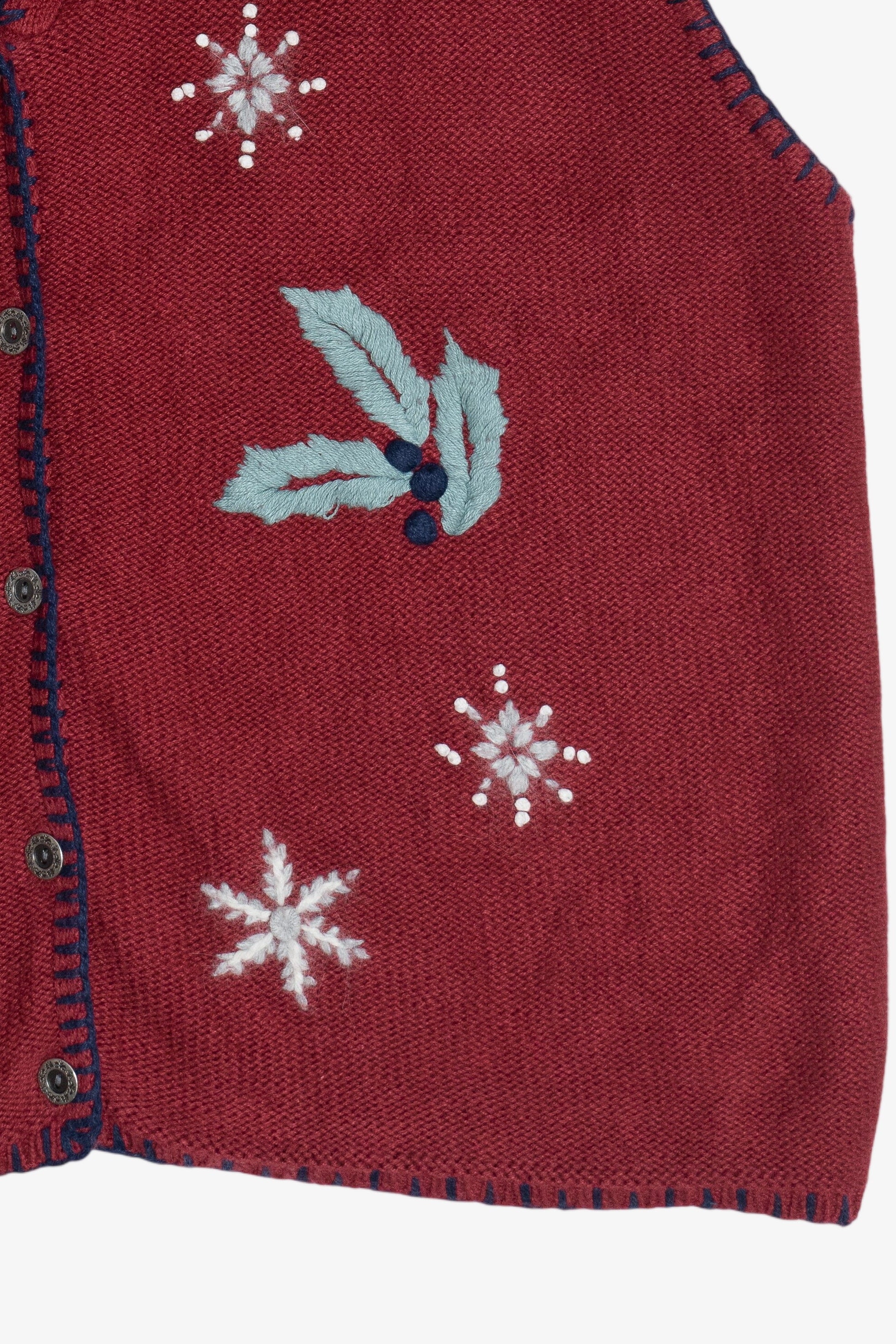 Vintage NorthCrest Snowman Ugly Christmas Vest (1990s)