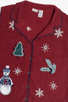 Vintage NorthCrest Snowman Ugly Christmas Vest (1990s)