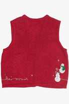 Vintage Red Snowmen Ugly Christmas Vest (2000s)