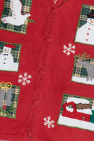 Vintage Dove & Snowmen Ugly Christmas Vest (1990s)