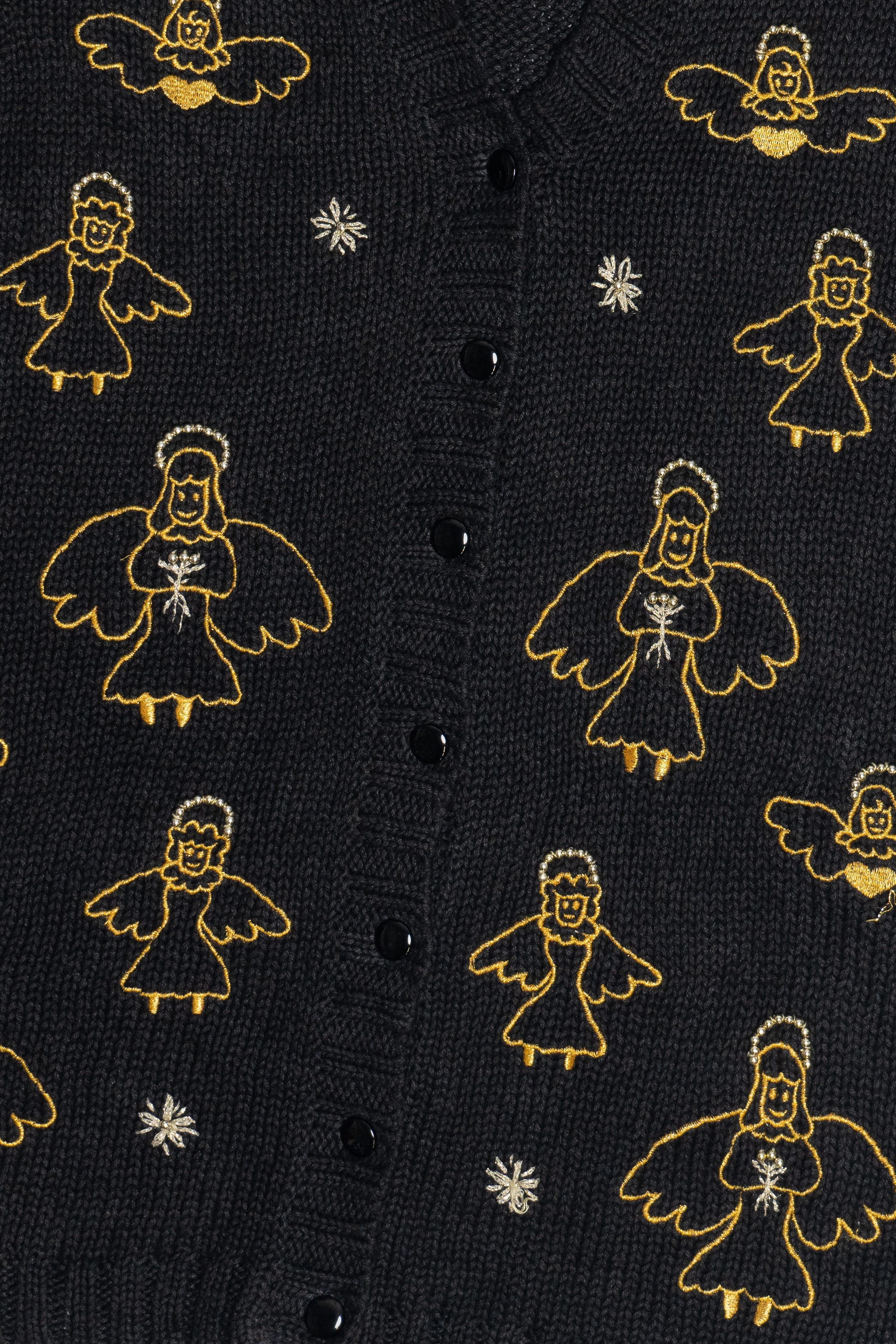 Vintage Beaded Halo Angels Ugly Christmas Vest (1990s)