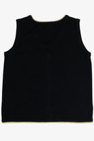 Vintage Black Poinsettia Ugly Christmas Vest (2000s)