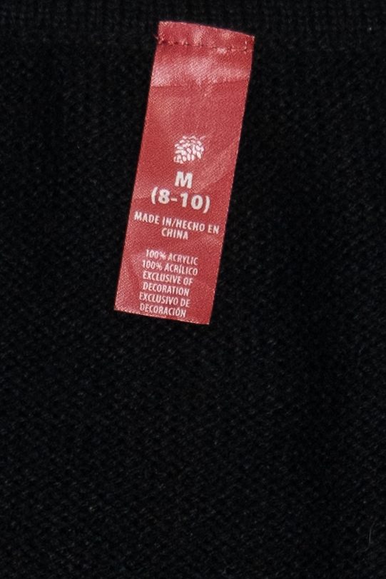 Vintage Black Poinsettia Ugly Christmas Vest (2000s)