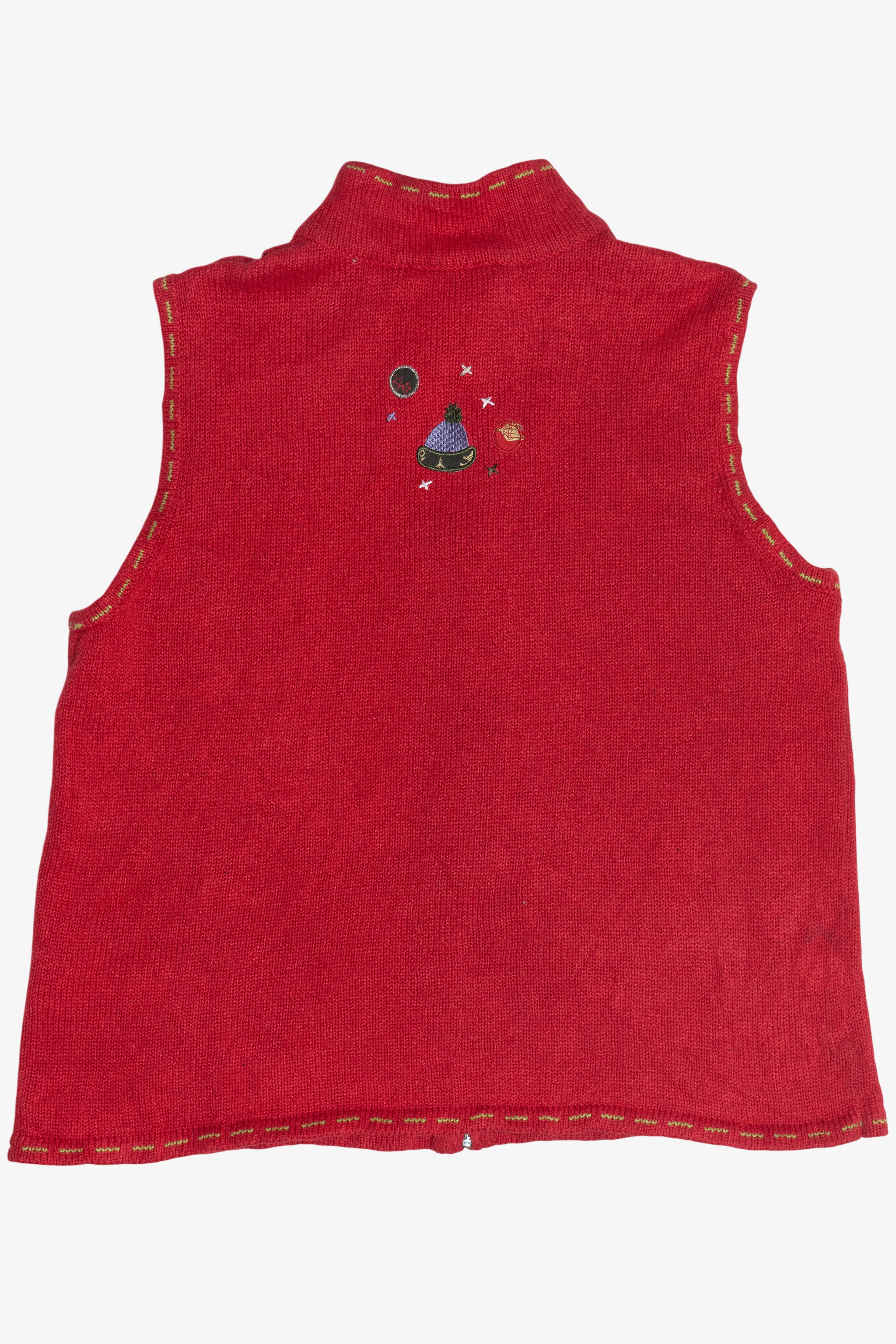 Vintage Christopher & Banks Snowmen Ugly Christmas Vest (1990s)