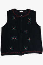 Vintage Charter Club Holly & Ivy Ugly Christmas Vest (1990s)