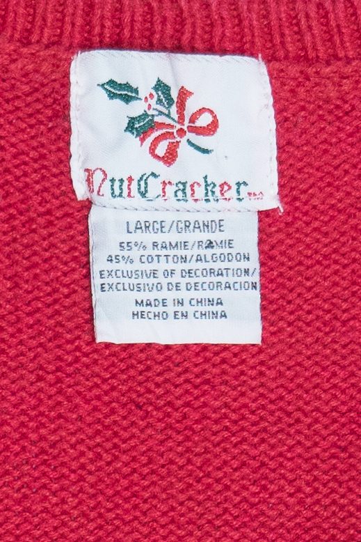 Vintage Nutcracker Ornaments Ugly Christmas Vest (1990s)