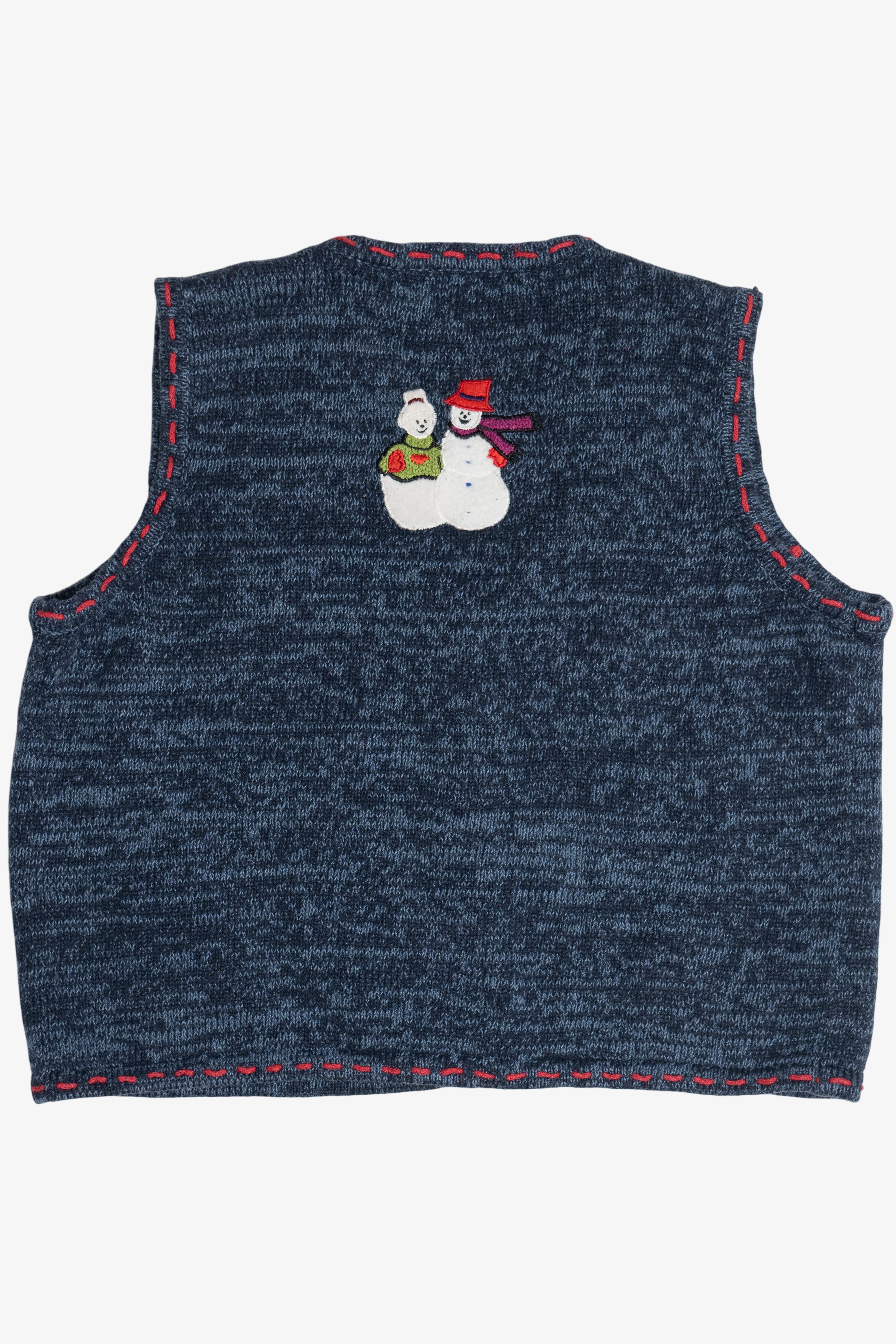Vintage Hampshire Studio Snowmen Ugly Christmas Vest (1990s)