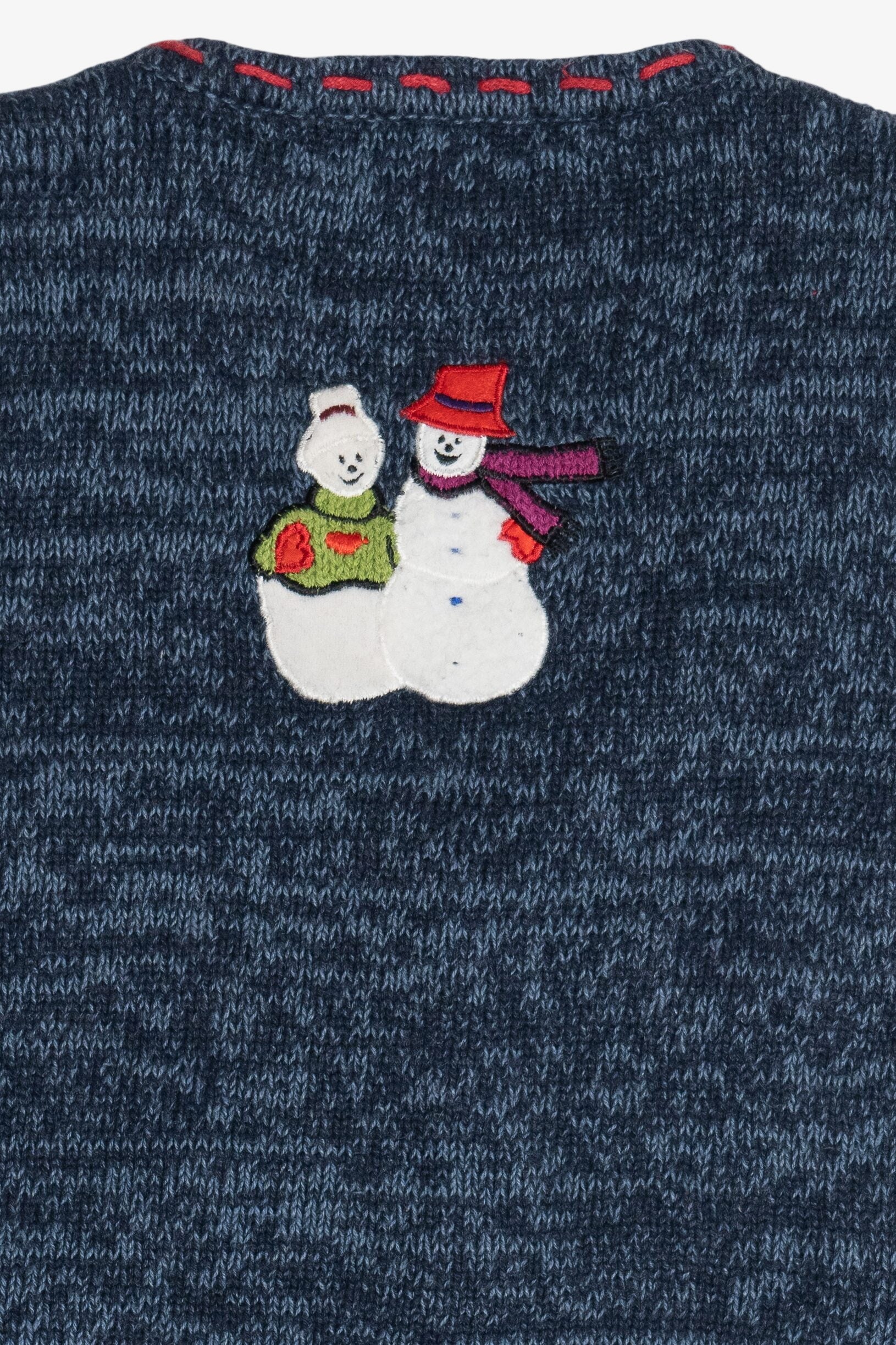 Vintage Hampshire Studio Snowmen Ugly Christmas Vest (1990s)