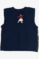 Vintage Ice Skating Scene Ugly Christmas Vest (1990s)