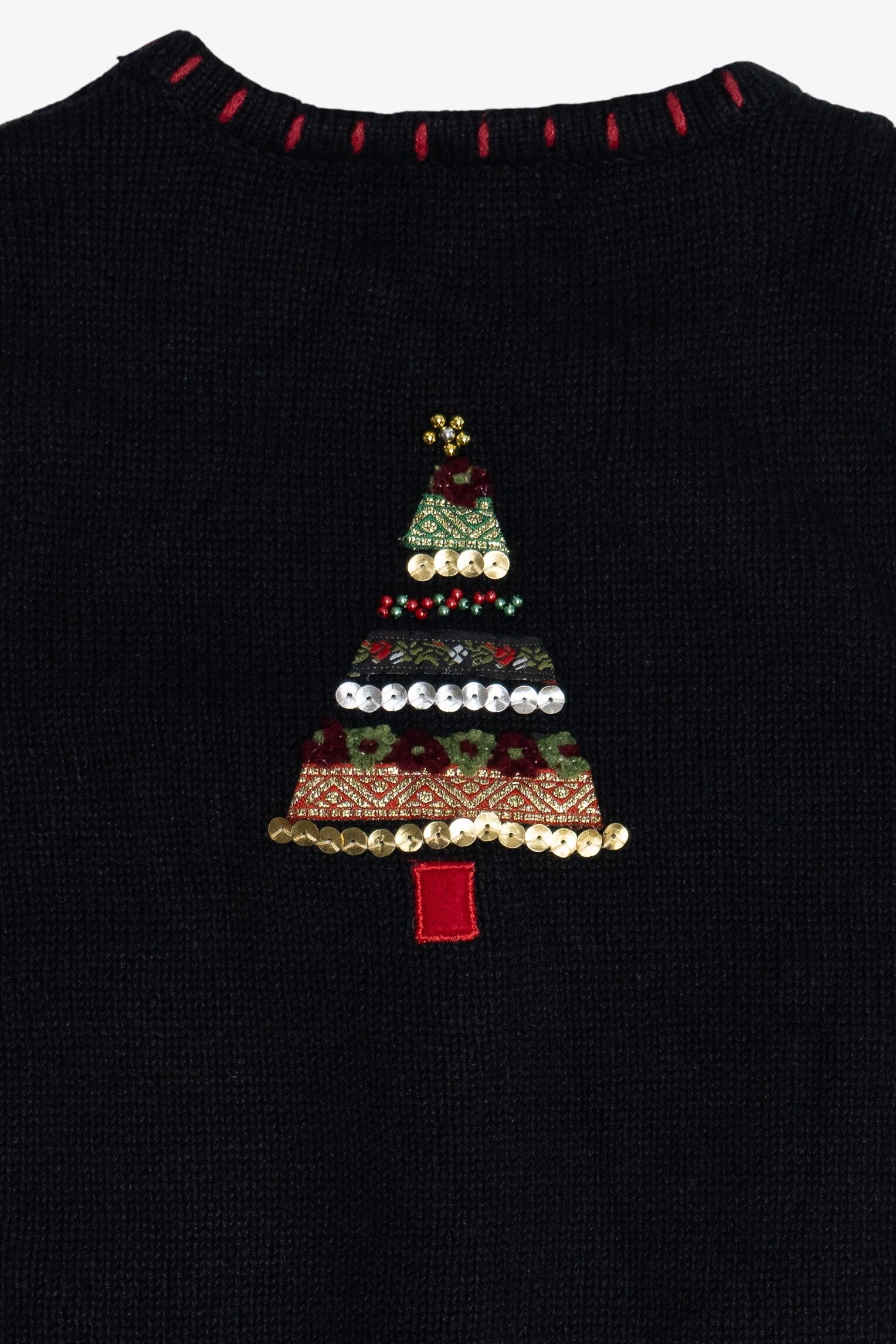 Vintage Holiday Trees Ugly Christmas Vest (1990s)