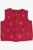 Vintage Snowflakes Ugly Christmas Vest (1990s)