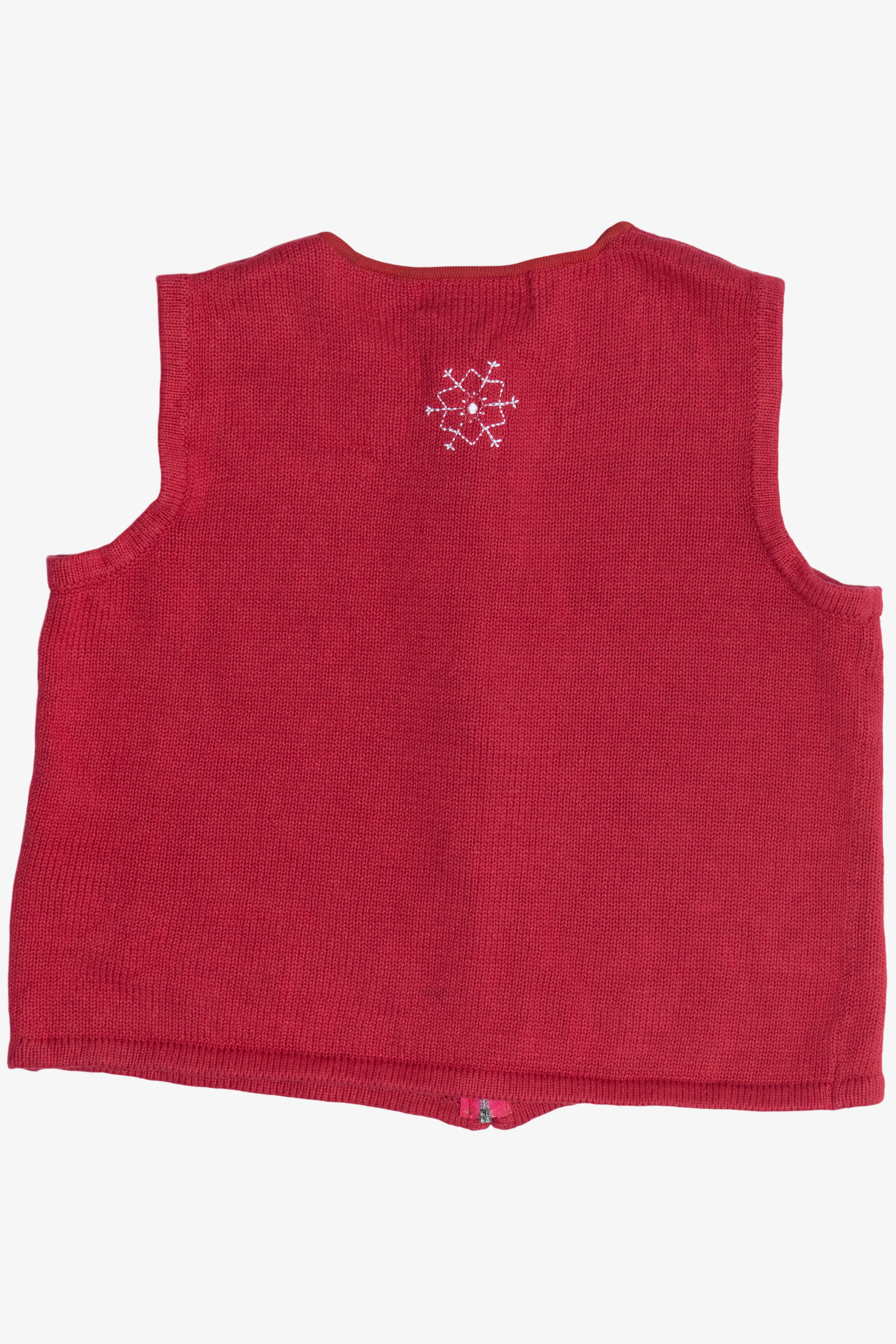 Vintage Snowflakes Ugly Christmas Vest (1990s)