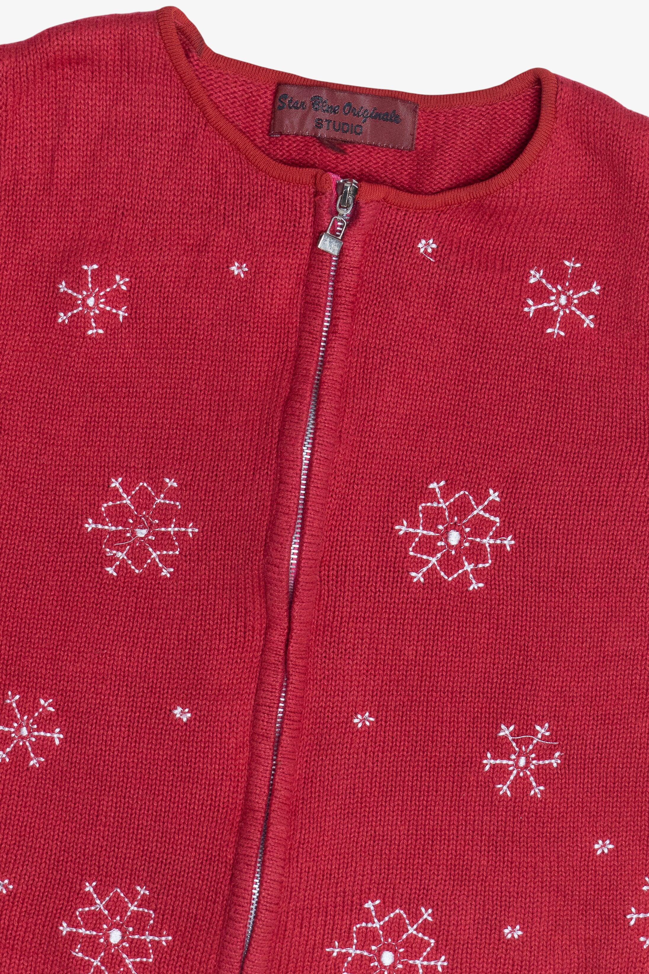 Vintage Snowflakes Ugly Christmas Vest (1990s)