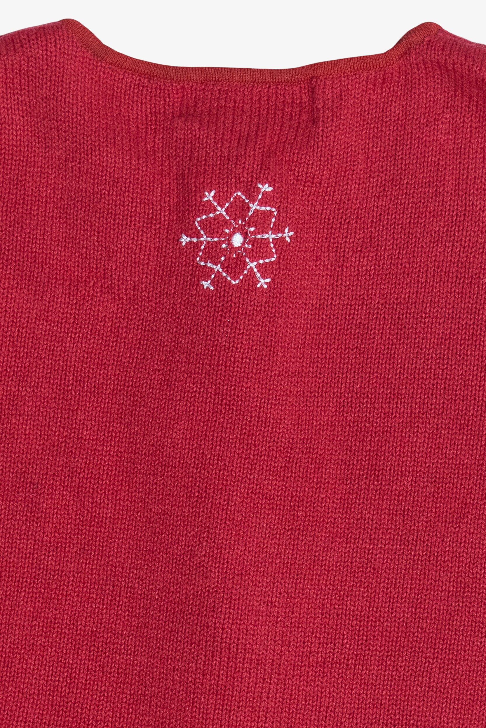 Vintage Snowflakes Ugly Christmas Vest (1990s)