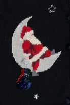 Vintage Susan Bristol Hand Embroidered Santa Ugly Christmas Vest (1990s)