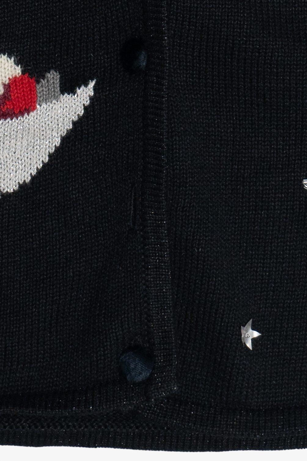 Vintage Susan Bristol Hand Embroidered Santa Ugly Christmas Vest (1990s)