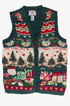 Vintage "We Wish You A Merry Christmas" Knit Ugly Christmas Vest
