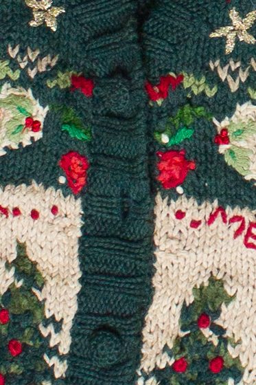 Vintage "We Wish You A Merry Christmas" Knit Ugly Christmas Vest