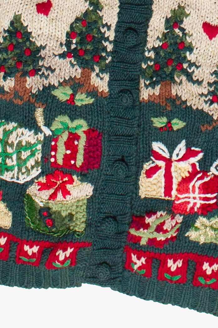 Vintage "We Wish You A Merry Christmas" Knit Ugly Christmas Vest