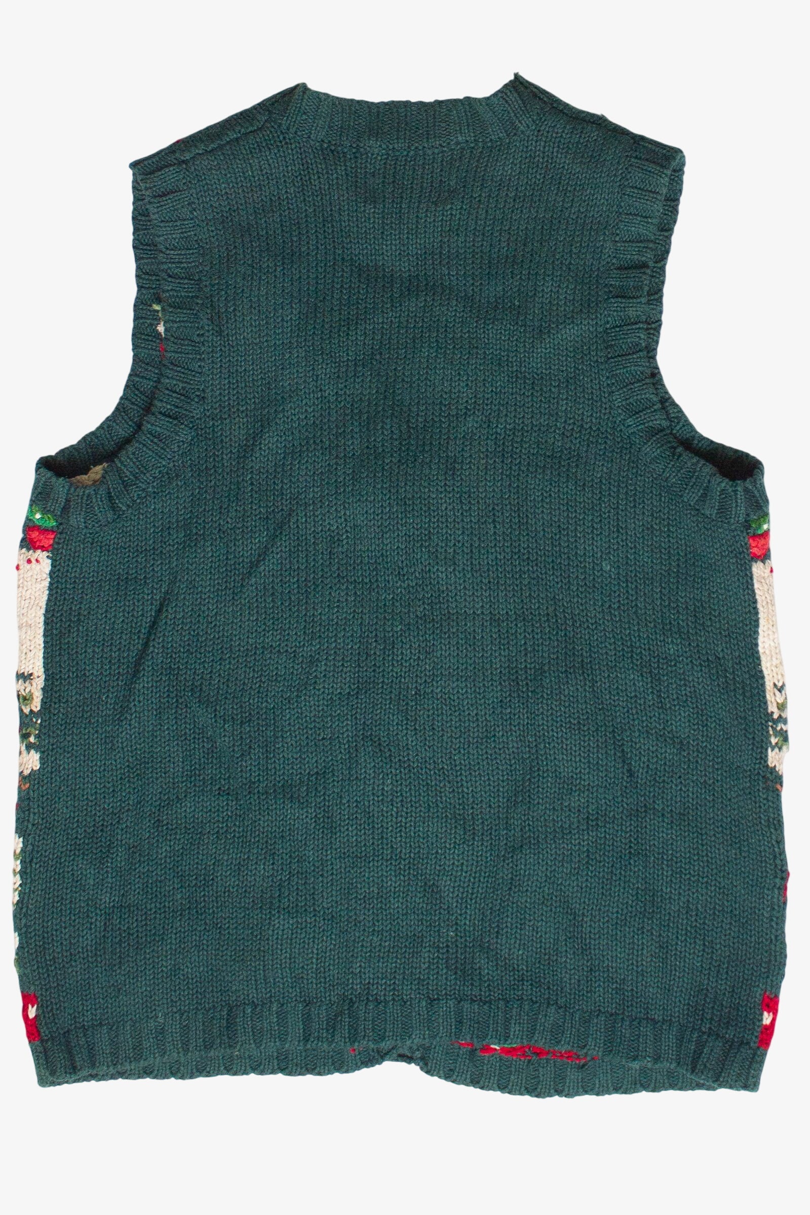 Vintage "We Wish You A Merry Christmas" Knit Ugly Christmas Vest