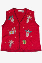 Vintage Angels Patches Victoria Jones Ugly Christmas Vest