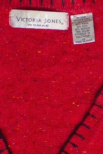 Vintage Angels Patches Victoria Jones Ugly Christmas Vest