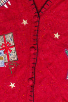 Vintage Angels Patches Victoria Jones Ugly Christmas Vest