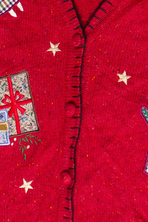 Vintage Angels Patches Victoria Jones Ugly Christmas Vest
