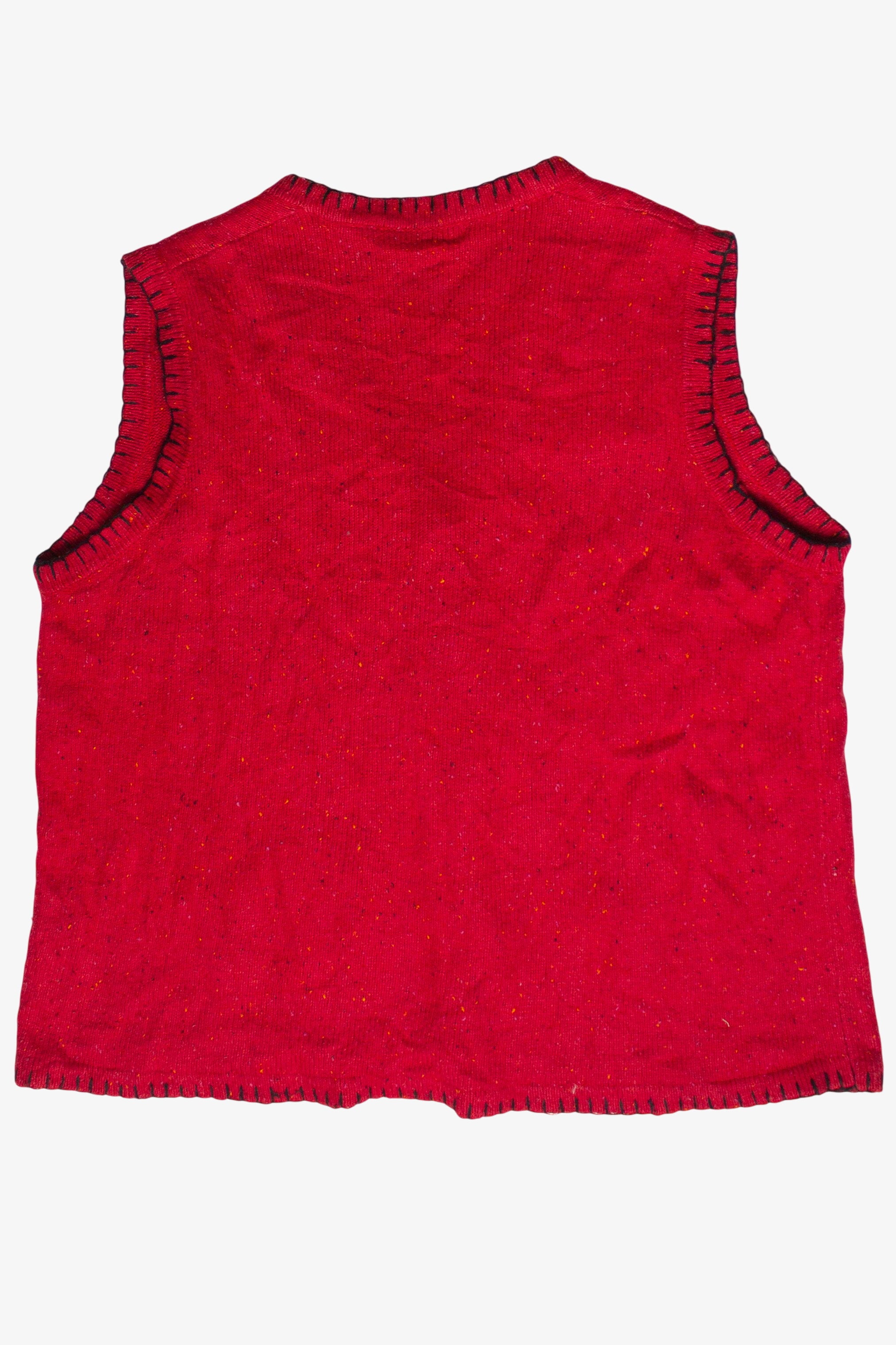 Vintage Angels Patches Victoria Jones Ugly Christmas Vest