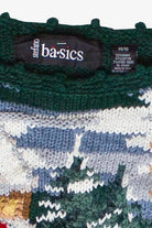Vintage Sleigh Ride Stephano Basics Knit Ugly Christmas Sweater