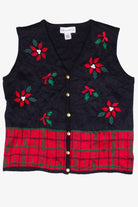 Vintage Holly Plaid Croft & Barrow Ugly Christmas Vest