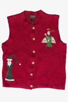 Vintage Woolrich Embroidered Santa & Angel Ugly Christmas Vest