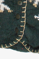 Vintage Lauren Ashley Flying Reindeer Ugly Christmas Vest