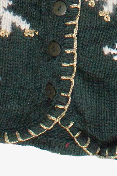 Vintage Lauren Ashley Flying Reindeer Ugly Christmas Vest