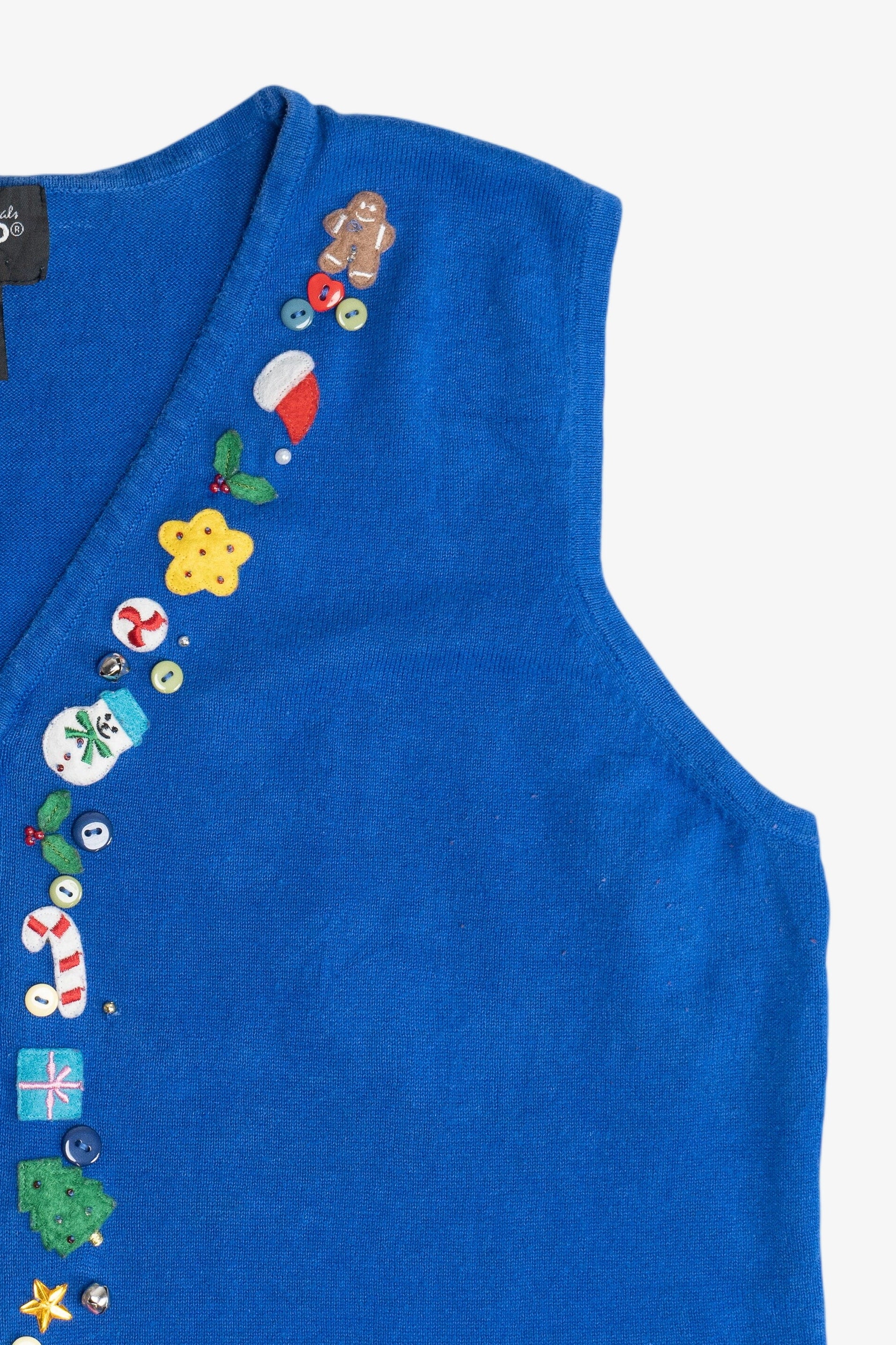 Vintage Holiday Elements Ugly Christmas Vest (1990s)