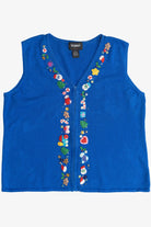 Vintage Holiday Elements Ugly Christmas Vest (1990s)
