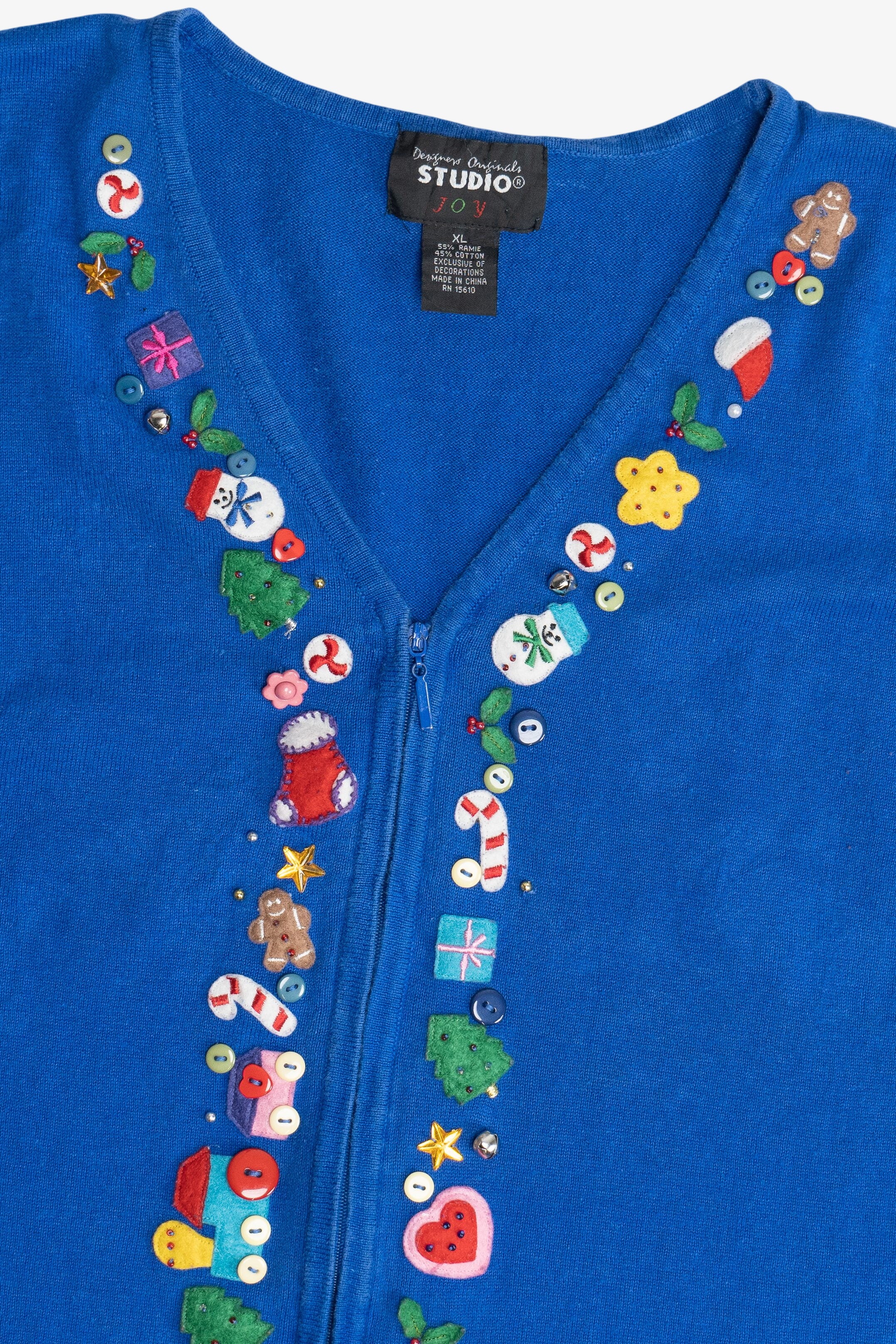 Vintage Holiday Elements Ugly Christmas Vest (1990s)