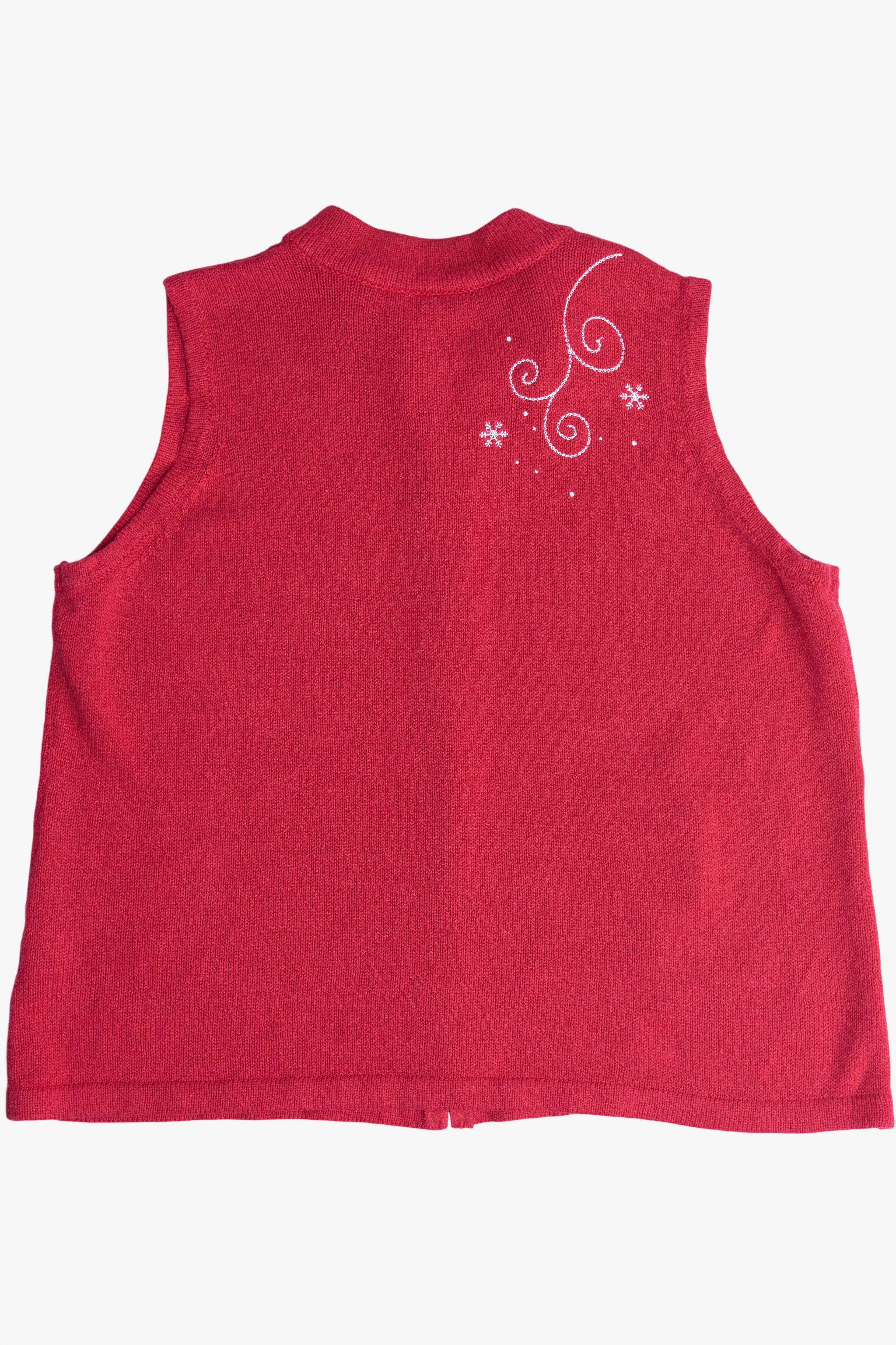 Vintage CJ Banks Snowmen Ugly Christmas Vest (2000s)