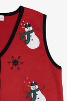Vintage Croft & Barrow Snowmen Ugly Christmas Vest (1990s)