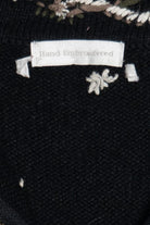 Vintage Hand Embroidered Cardinals & Snowflakes Ugly Christmas Vest (1990s)