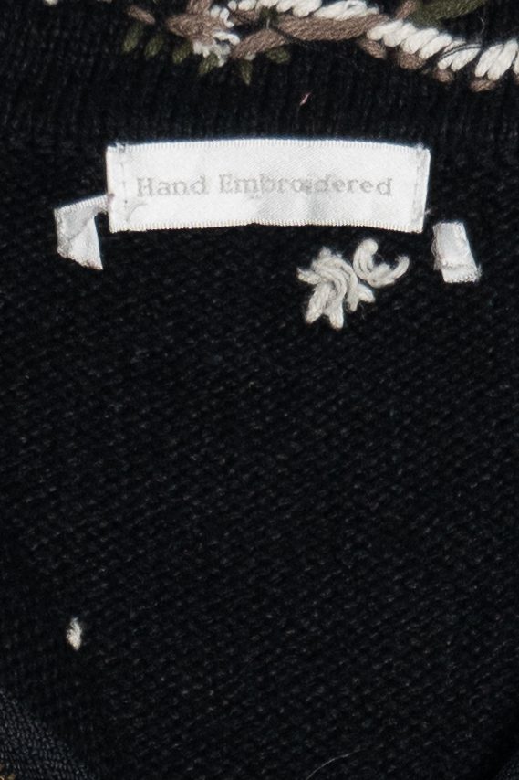 Vintage Hand Embroidered Cardinals & Snowflakes Ugly Christmas Vest (1990s)