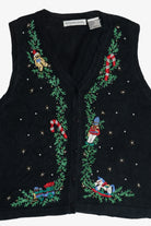 Vintage Garland Ugly Christmas Vest (1990s)