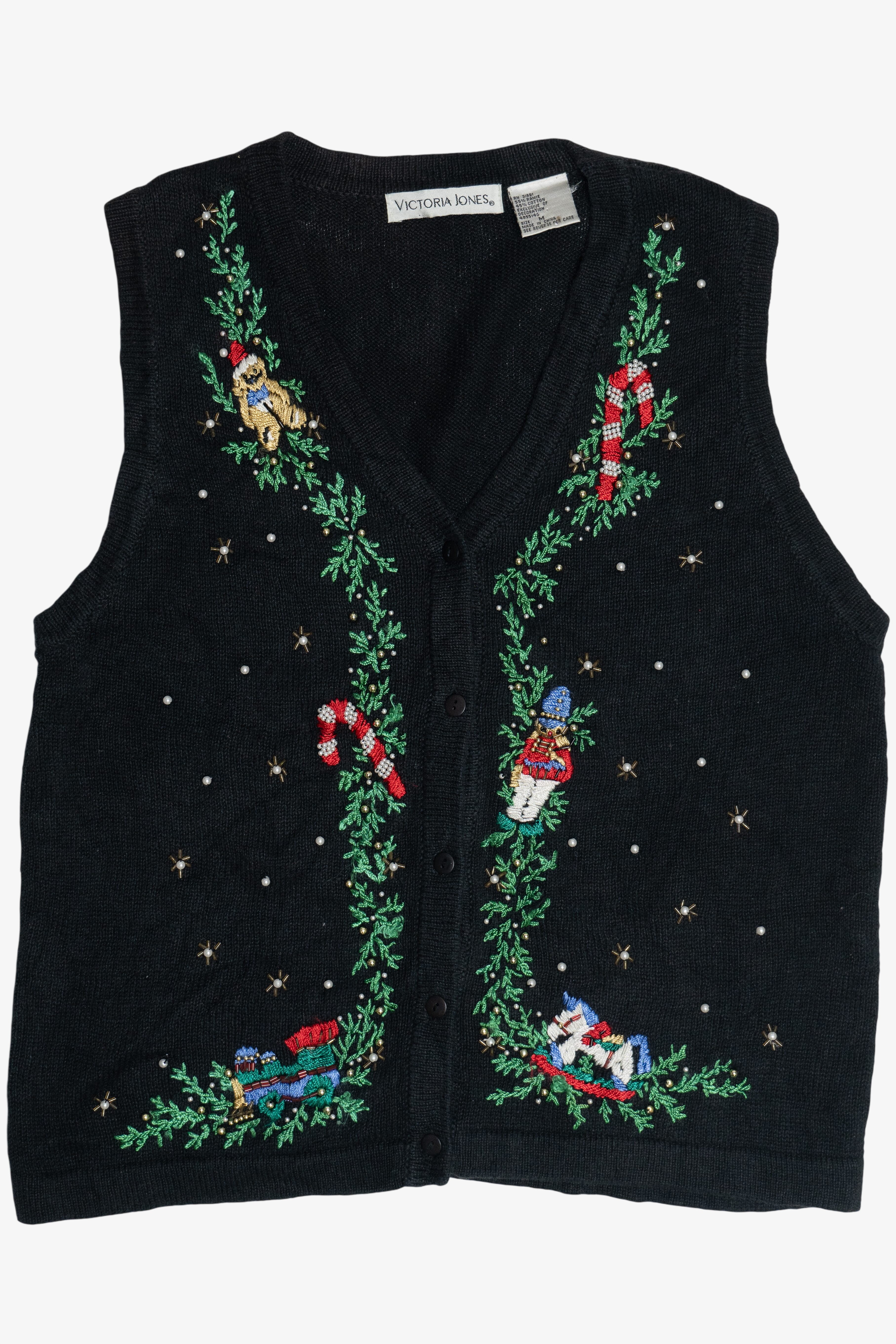 Vintage Garland Ugly Christmas Vest (1990s)