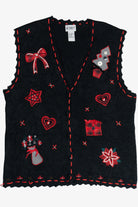 Vintage Koret Hearts Ugly Christmas Vest (1990s)