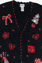 Vintage Koret Hearts Ugly Christmas Vest (1990s)