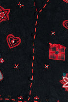 Vintage Koret Hearts Ugly Christmas Vest (1990s)